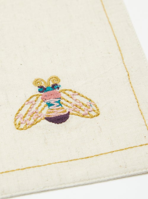 Lot de 2 sets de table en lin mélangé - Kiabi Home - Kiabi