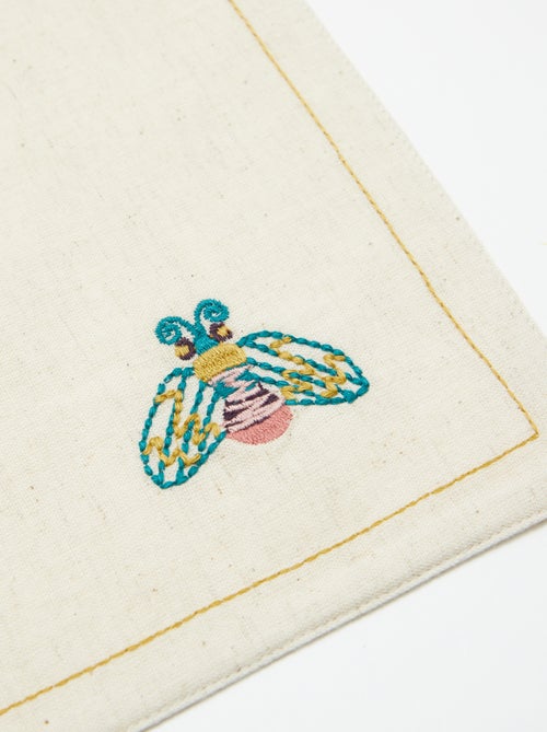 Lot de 2 sets de table en lin mélangé - Kiabi Home - Kiabi