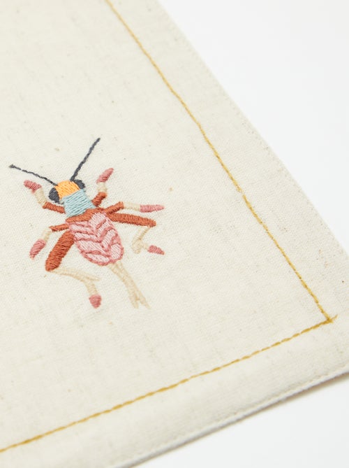 Lot de 2 sets de table en lin mélangé - Kiabi Home - Kiabi