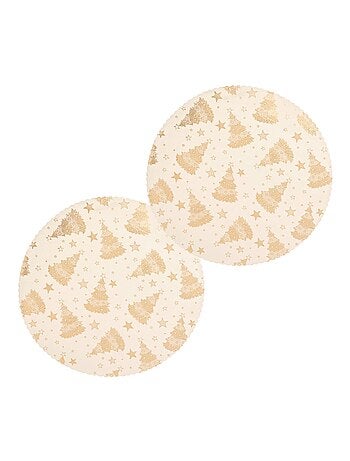 Lot de 2 sets de table en velours SAPIN