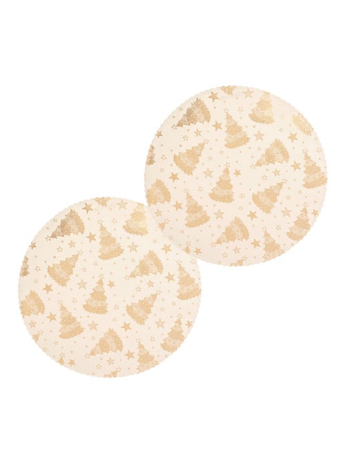 Lot de 2 sets de table en velours SAPIN - Kiabi