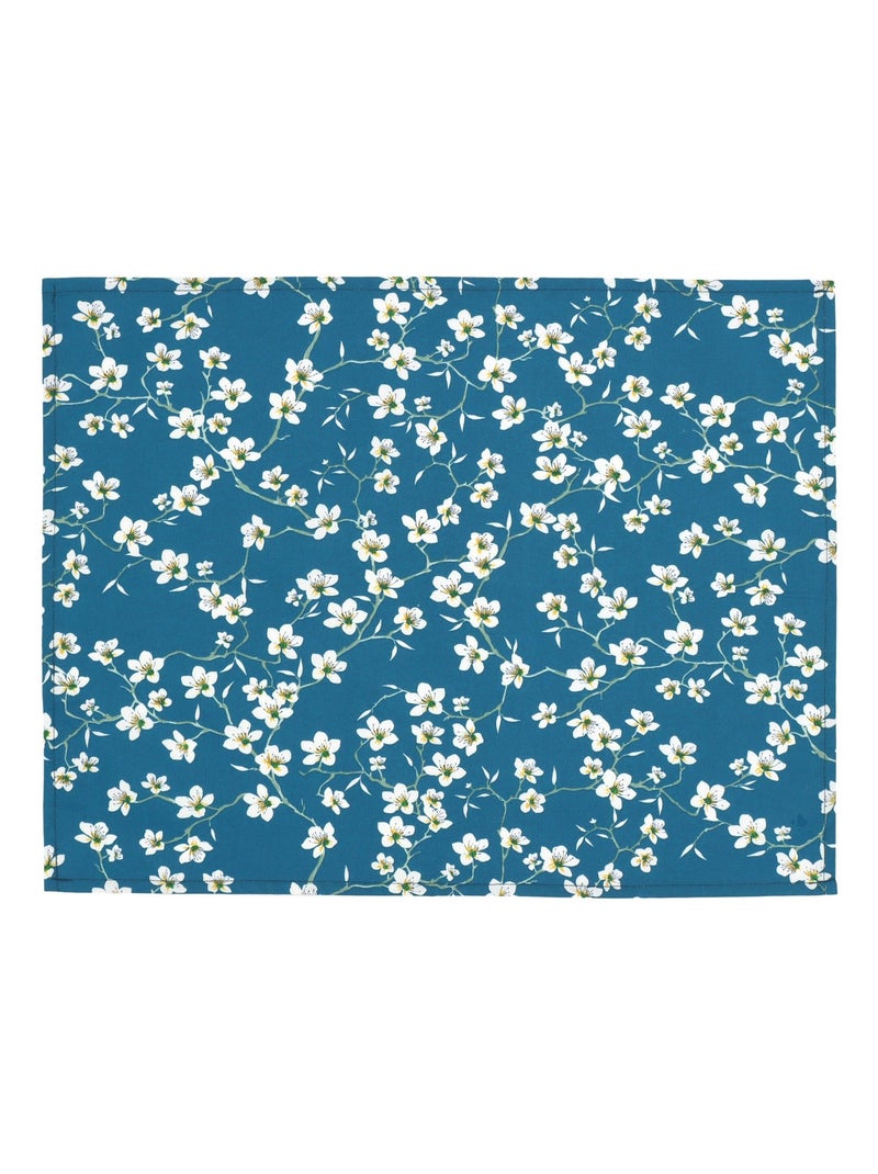 Lot de 2 sets de table enduit AMANDIER Bleu - Kiabi