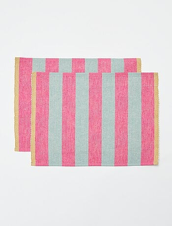 Lot de 2 sets de table fantaisies (32x45 cm) - Kiabi Home