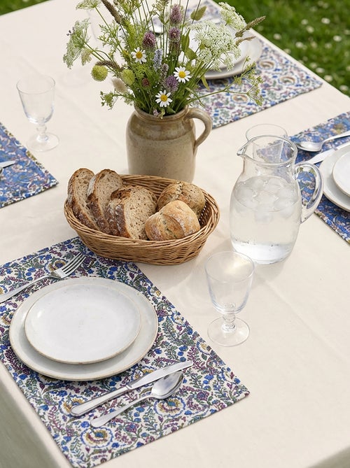 Lot de 2 sets de table fleuris (32x45 cm) - Kiabi