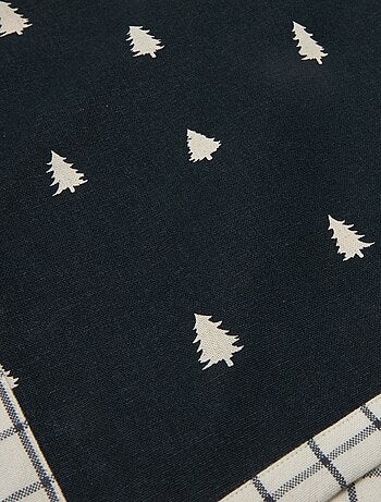 Lot de 2 sets de table imprimé Noël en coton 45x30 cm
