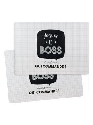 Lot de 2 sets de table JE SUIS