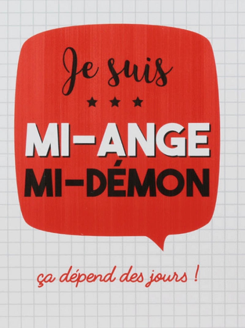 Lot de 2 sets de table JE SUIS Rouge - Kiabi