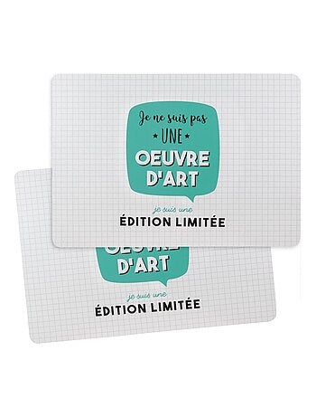 Lot de 2 sets de table JE SUIS