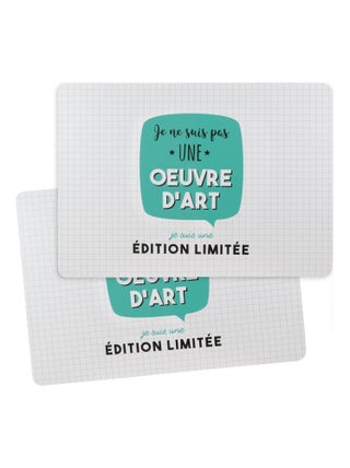 Lot de 2 sets de table JE SUIS