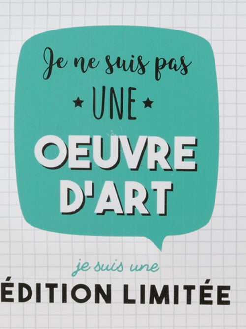 Lot de 2 sets de table JE SUIS - Kiabi Lot de 2 sets de table JE SUIS - Kiabi