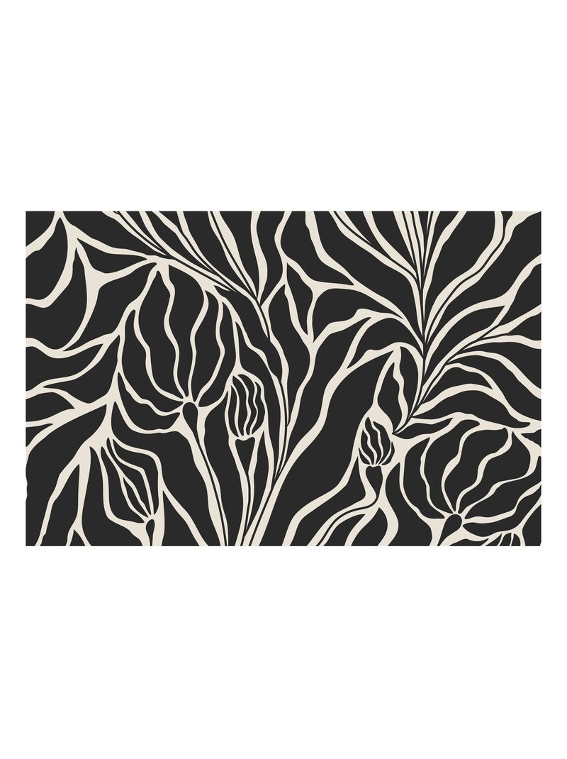 Lot de 2 sets de table LILITH - 28 x 43 cm - Noir et blanc Noir - Kiabi