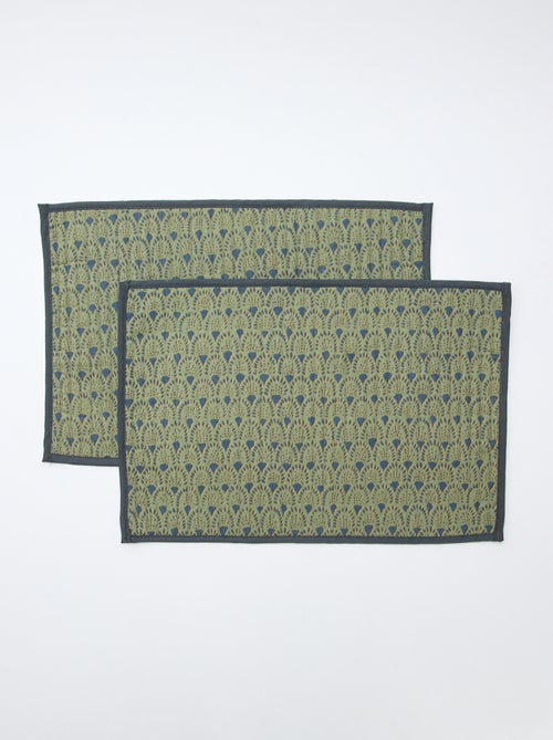 Lot de 2 sets de table matelassés (30x45 cm) - Kiabi Home - Kiabi
