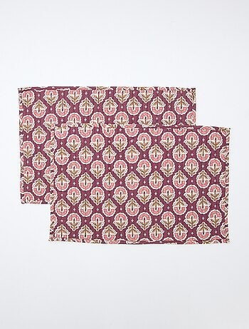 Lot de 2 sets de table matelassés (30x45 cm) - Kiabi Home