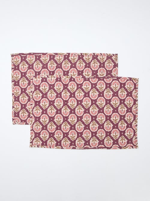 Lot de 2 sets de table matelassés (30x45 cm) - Kiabi Home - Kiabi