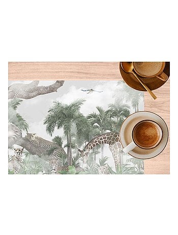 Lot de 2 sets de table motifs animaux OLWEN - 28 x 43 cm
