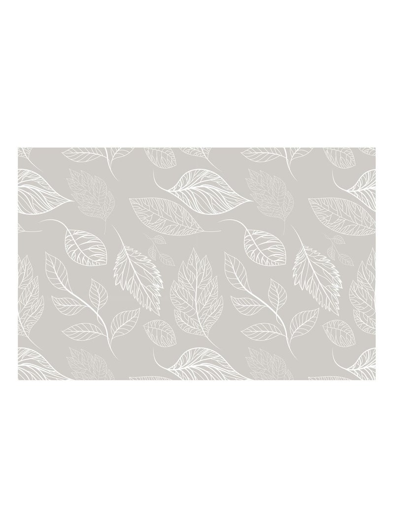 Lot de 2 sets de table motifs feuillage ROMIE - 28 x 43 cm - Beige et blanc Beige - Kiabi