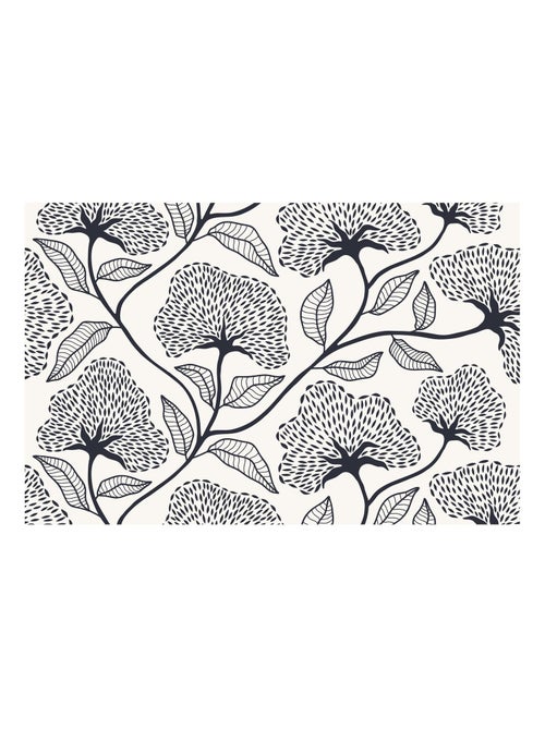 Lot de 2 sets de table motifs ginkgo CASSIA - 28 x 43 cm - Beige et noir - Kiabi Lot de 2 sets de table motifs ginkgo CASSIA - 28 x 43 cm - Beige et noir - Kiabi
