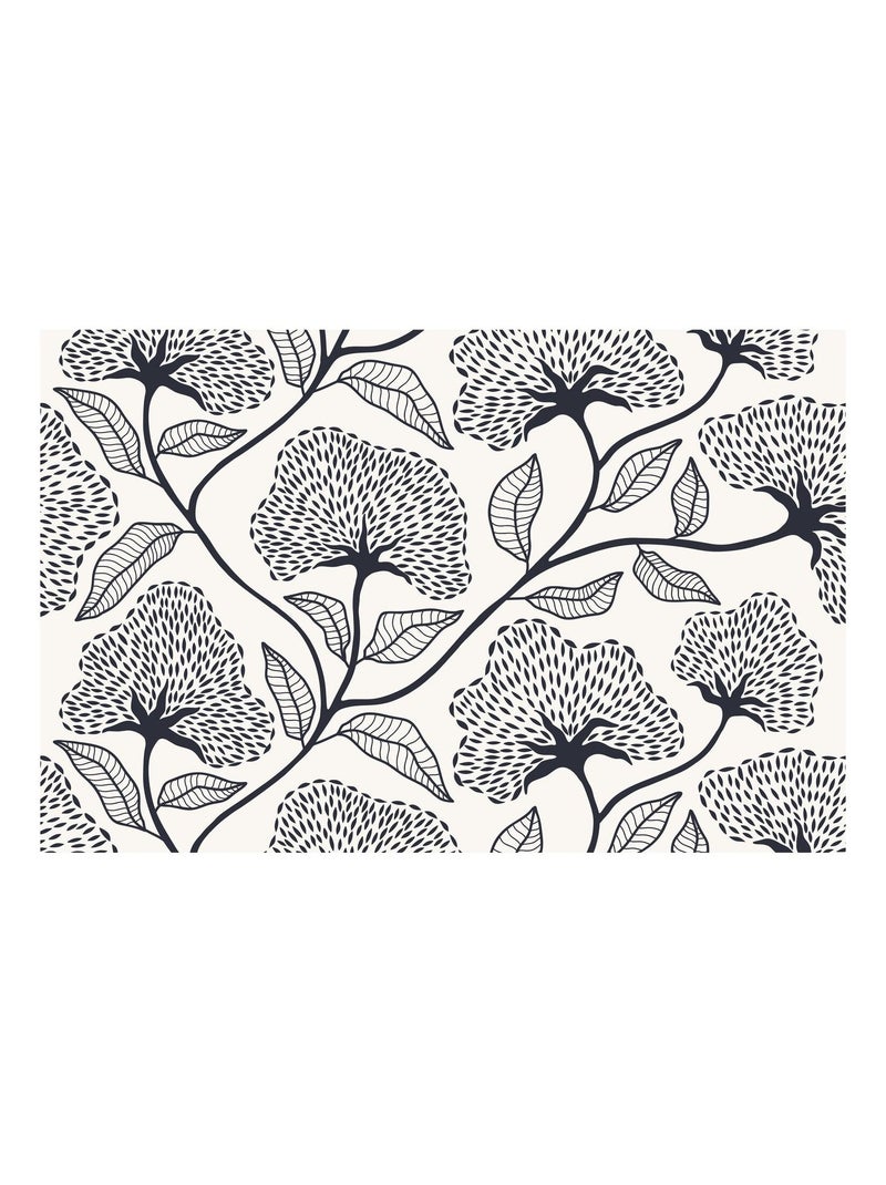 Lot de 2 sets de table motifs ginkgo CASSIA - 28 x 43 cm - Beige et noir Beige - Kiabi