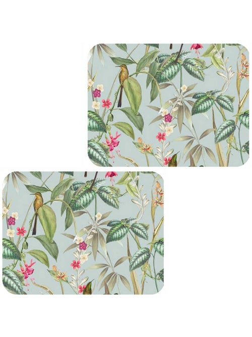 Lot de 2 sets de table motifs tropical BARBARA - 28 x 43 cm - Multicolore - Kiabi Lot de 2 sets de table motifs tropical BARBARA - 28 x 43 cm - Multicolore - Kiabi