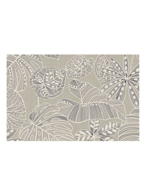 Lot de 2 sets de table motifs tropical WILD - 28 x 43 cm - Ecru - Kiabi