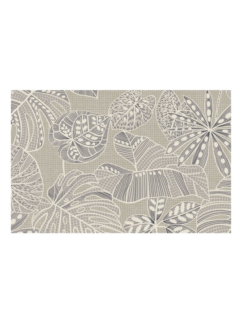 Lot de 2 sets de table motifs tropical WILD - 28 x 43 cm - Ecru Beige - Kiabi