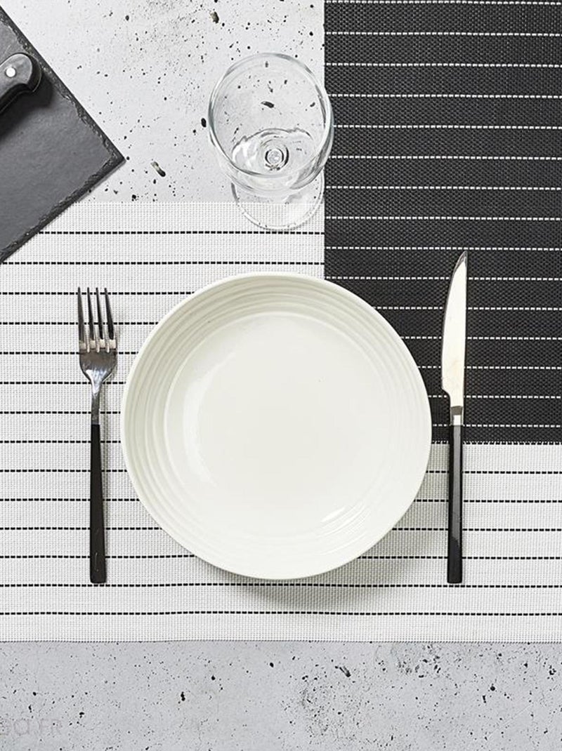 Lot de 2 sets de table RAYA Noir Noir - Kiabi