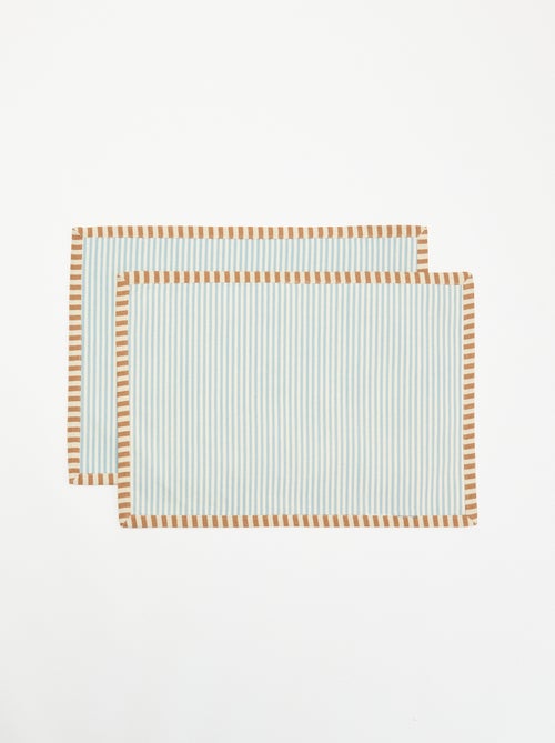 Lot de 2 sets de table rectangulaires - Kiabi Lot de 2 sets de table rectangulaires - Kiabi