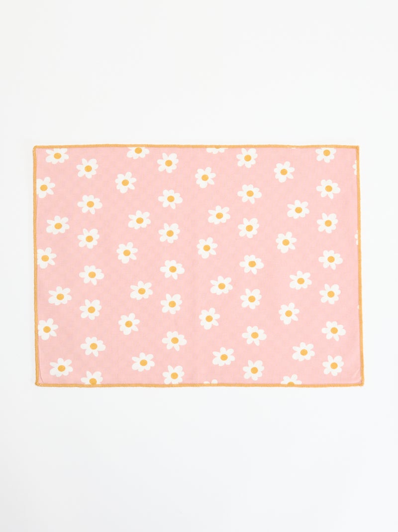 Lot de 2 sets de table Rose - Kiabi