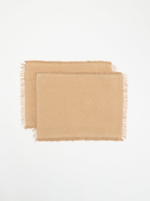 Lot de 2 sets de table tissés - Kiabi Home - Kiabi