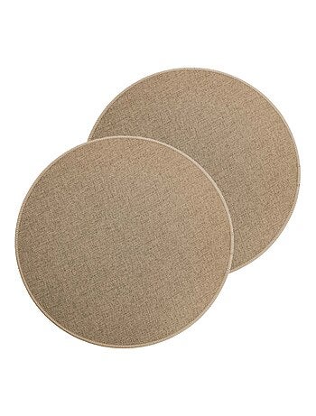 Lot de 2 sets de table tissés antidérapants