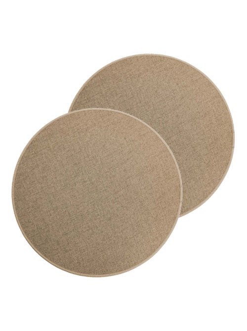 Lot de 2 sets de table tissés antidérapants - Kiabi