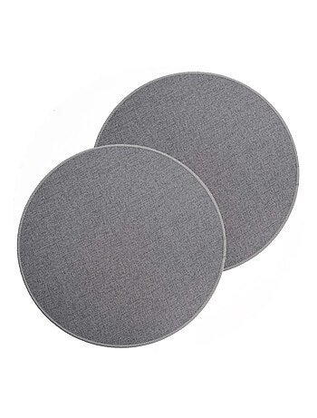 Lot de 2 sets de table tissés antidérapants