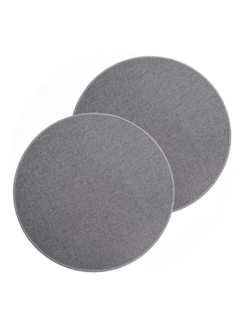 Lot de 2 sets de table tissés antidérapants - Kiabi