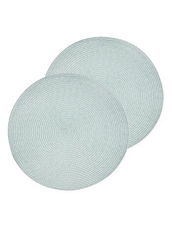 Lot de 2 sets de table tressés AFHIR