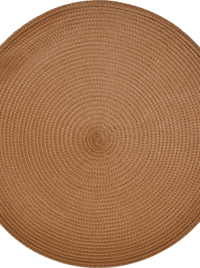 Lot de 2 sets de table tressés AFHIR Marron - Kiabi