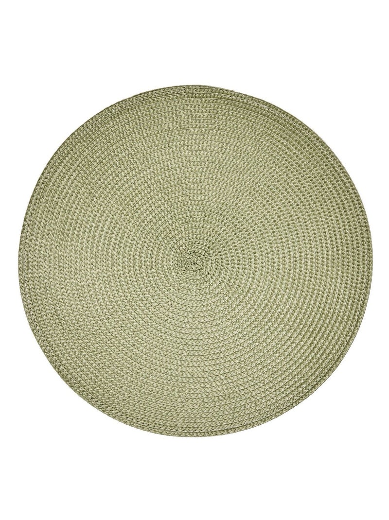 Lot de 2 sets de table tressés AFHIR Vert - Kiabi