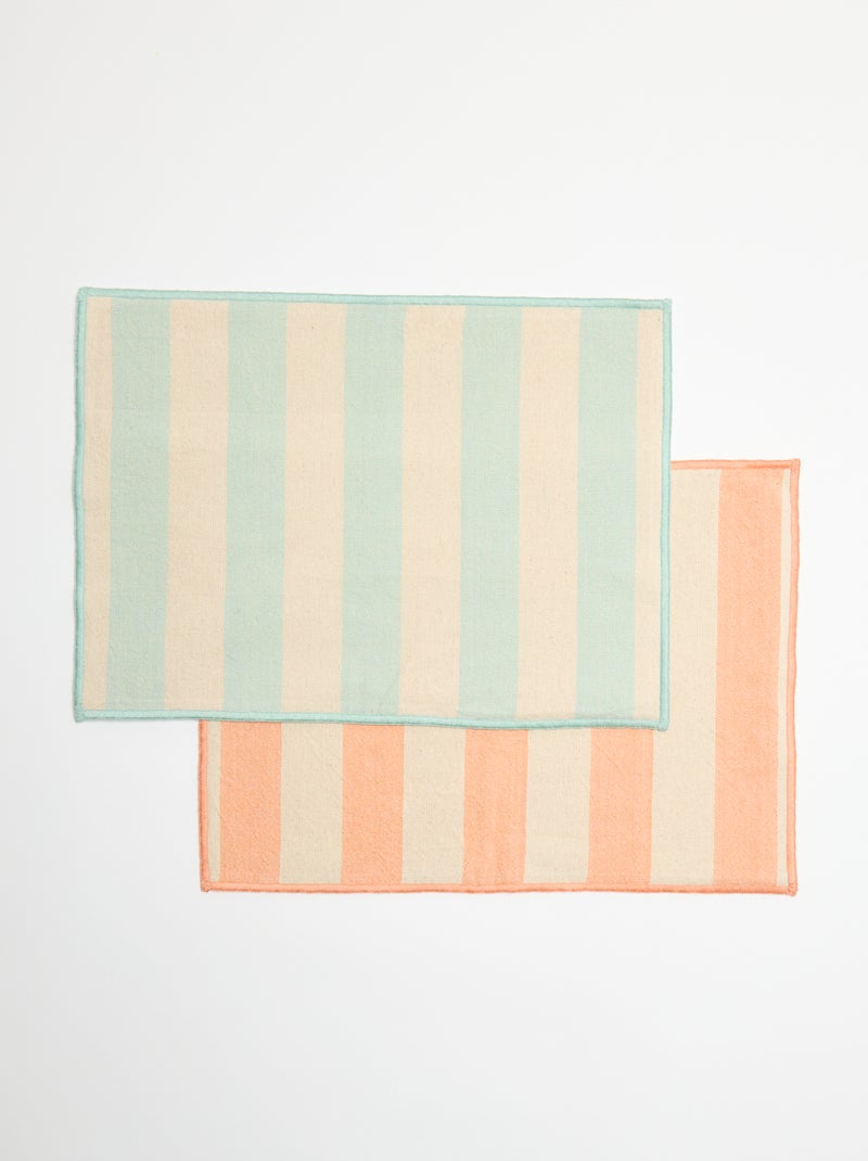 Lot de 2 sets de table Vert - Kiabi