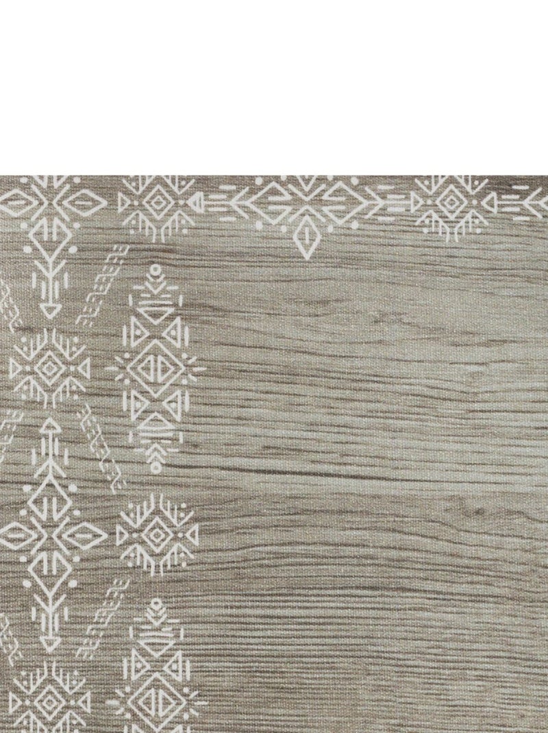 Lot de 2 Sets de table vinyl effet bois - 45 x 30 cm Beige - Kiabi