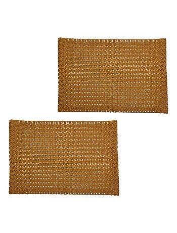 Lot de 2 sets de tables rectangles en jute TORSA