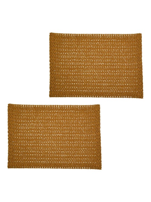 Lot de 2 sets de tables rectangles en jute TORSA - Kiabi