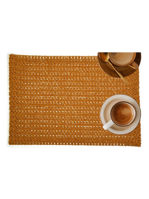 Lot de 2 sets de tables rectangles en jute TORSA - Kiabi Lot de 2 sets de tables rectangles en jute TORSA - Kiabi