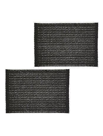 Lot de 2 sets de tables rectangles en jute TORSA