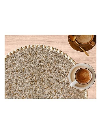 Lot de 2 sets de tables ronds en jute ALAGO