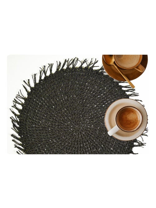 Lot de 2 sets de tables ronds en jute FILI - Kiabi Lot de 2 sets de tables ronds en jute FILI - Kiabi