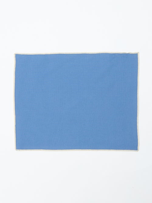 Lot de 2 sets de table/serviettes unis 2 en 1 32 x 40 cm - Kiabi Home - Kiabi Lot de 2 sets de table/serviettes unis 2 en 1 32 x 40 cm - Kiabi Home - Kiabi