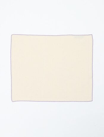 Lot de 2 sets de table/serviettes unis 2 en 1 (32x40 cm) - Kiabi Home