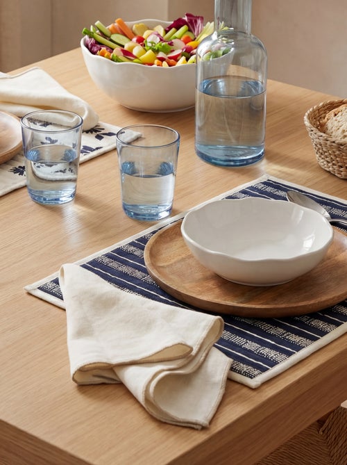 Lot de 2 sets de table/serviettes unis 2 en 1 (32x40 cm) - Kiabi Home - Kiabi