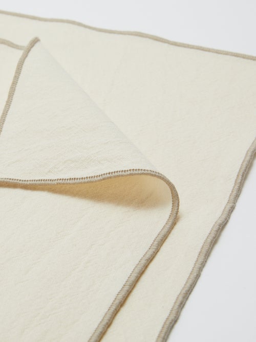 Lot de 2 sets de table/serviettes unis 2 en 1 (32x40 cm) - Kiabi Home - Kiabi
