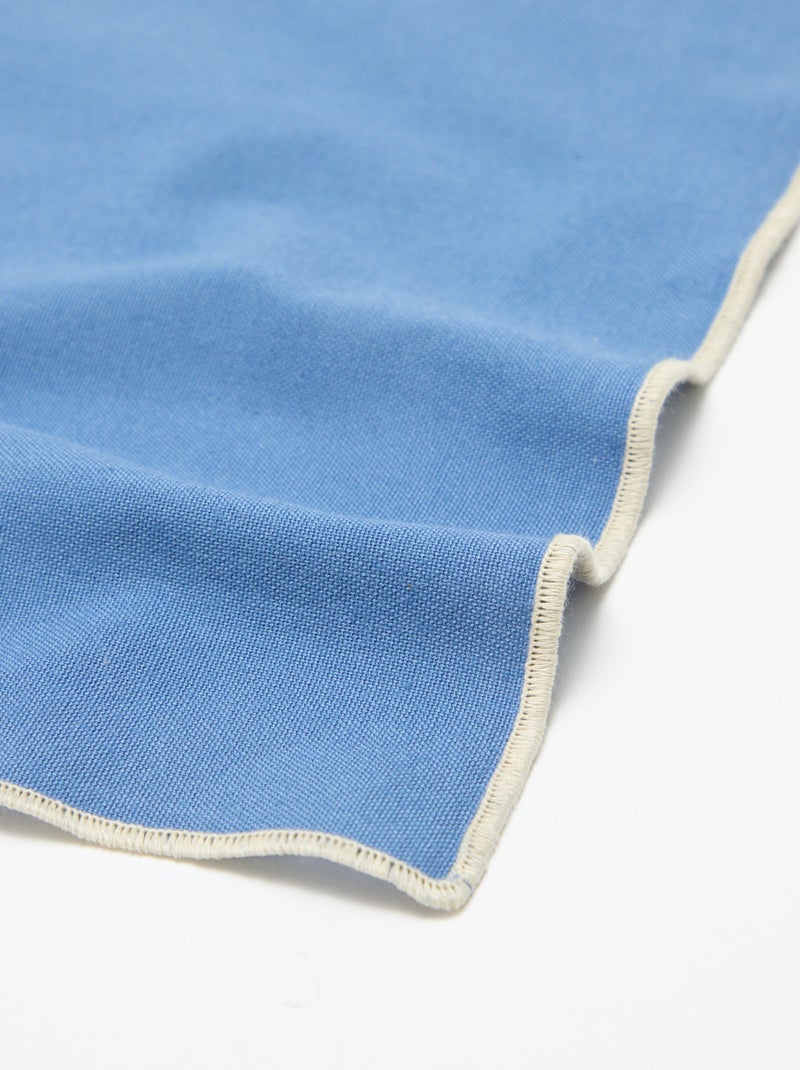 Lot de 2 sets de table/serviettes unis 2 en 1 (32x40 cm) - Kiabi Home Bleu - Kiabi