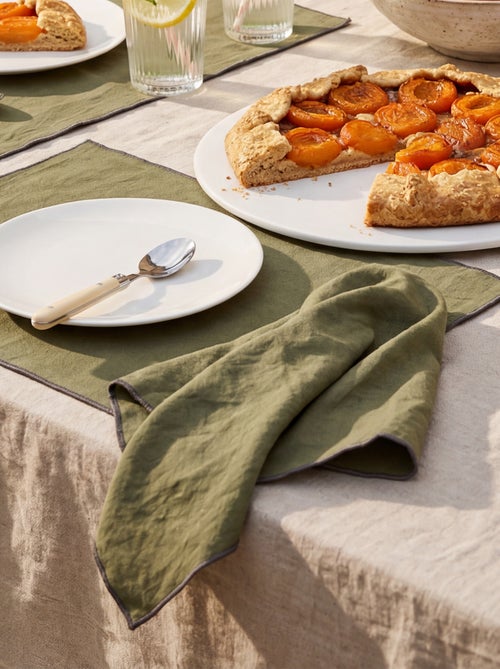 Lot de 2 sets de table/serviettes unis 2 en 1 (32x40 cm) - Kiabi Home - Kiabi